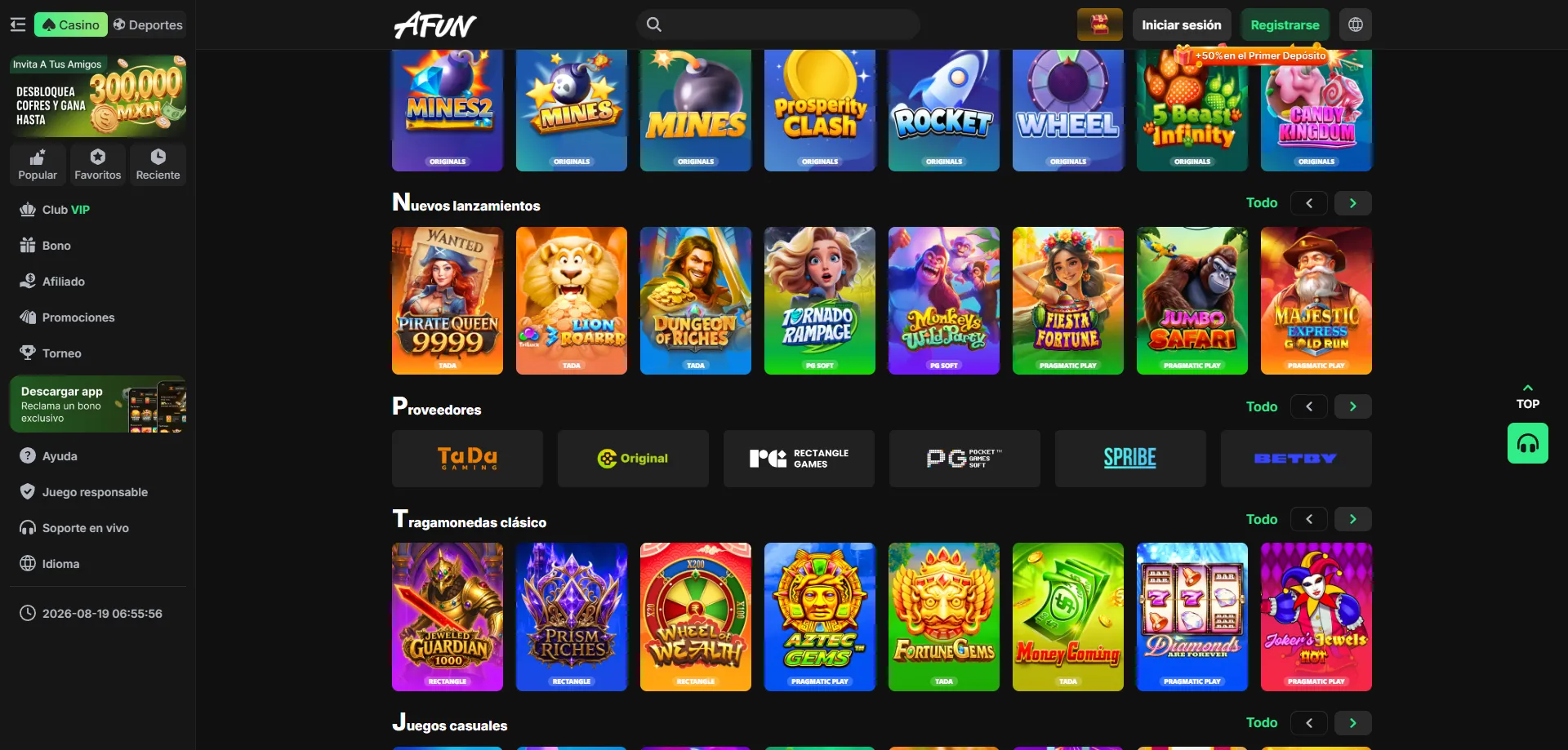 Tragamonedas populares en AFUN Casino México – los mejores juegos en línea